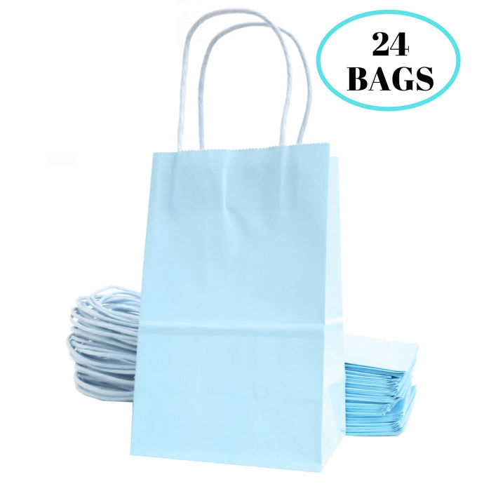 kelkaa Party Kraft Paper Bags - Light Blue (5.25x3.5x8.5