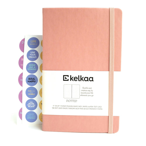 kelkaa Dotted Bullet Notebook (Blush Pink)
