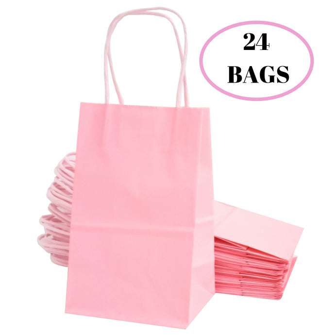 kelkaa Party Kraft Paper Bags - Light Pink (5.25x3.5x8.5
