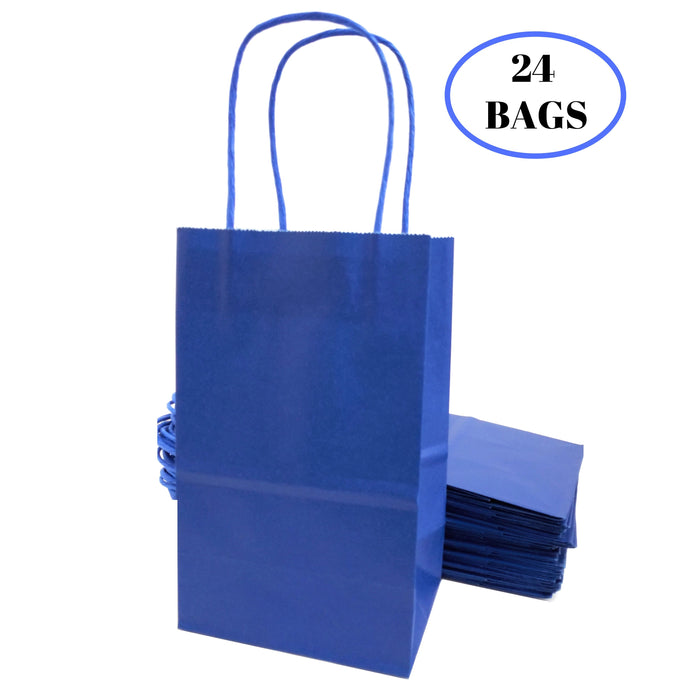 kelkaa Party Kraft Paper Bags - Royal Blue (5.25x3.5x8.5