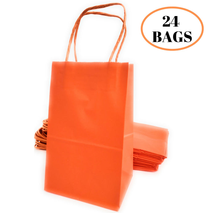 kelkaa Party Kraft Paper Bags - Orange (5.25x3.5x8.5