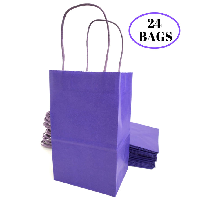 kelkaa Kraft Party Paper Bags - Purple (5.25x3.5x8.5