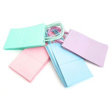 Load image into Gallery viewer, kelkaa Kraft Party Paper Bags - Assorted Pastel (5.25x3.5x8.5&quot;)