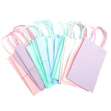 Load image into Gallery viewer, kelkaa Kraft Party Paper Bags - Assorted Pastel (5.25x3.5x8.5&quot;)