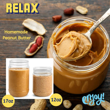 Load image into Gallery viewer, kelkaa 12oz Clear PET Plastic Jars with White Ribbed PE Lined Caps (Pack of 8)