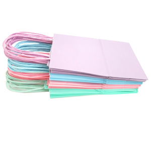 kelkaa Kraft Party Paper Bags - Assorted Pastel (5.25x3.5x8.5")