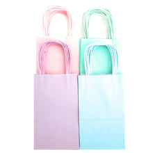 Load image into Gallery viewer, kelkaa Kraft Party Paper Bags - Assorted Pastel (5.25x3.5x8.5&quot;)
