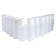 Load image into Gallery viewer, kelkaa 1oz HDPE Plastic Squeeze Bottles with White Flip Caps (Pack of 12)