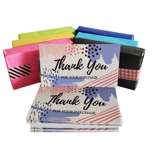 kelkaa Thank You for Your Purchase Cards 3.5 x 2 Inches (Pack of 50, 100, 150)