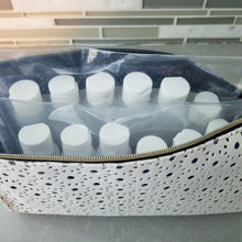 Load image into Gallery viewer, kelkaa 1oz HDPE Plastic Squeeze Bottles with White Flip Caps (Pack of 12)