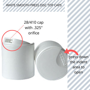 kelkaa White Press Caps - 28/410 (Pack of 12)