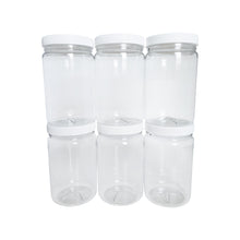 Load image into Gallery viewer, kelkaa 32oz PET Plastic Jars - Pack of 6