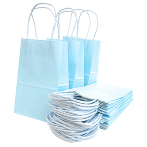 kelkaa Party Kraft Paper Bags - Light Blue (5.25x3.5x8.5")