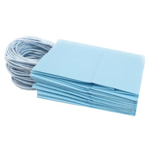 Load image into Gallery viewer, kelkaa Party Kraft Paper Bags - Light Blue (5.25x3.5x8.5&quot;)