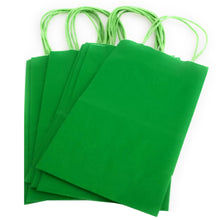 Load image into Gallery viewer, kelkaa Party Kraft Paper Bags - Green (5.25x3.5x8.5&quot;)