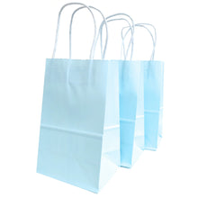 Load image into Gallery viewer, kelkaa Party Kraft Paper Bags - Light Blue (5.25x3.5x8.5&quot;)