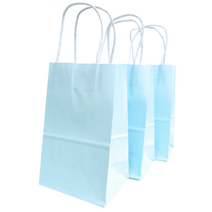 kelkaa Party Kraft Paper Bags - Light Blue (5.25x3.5x8.5")