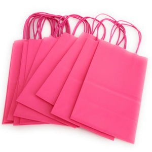 kelkaa Party Kraft Paper Bags - Hot Pink (5.25x3.5x8.5")