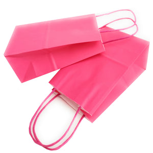kelkaa Party Kraft Paper Bags - Hot Pink (5.25x3.5x8.5")