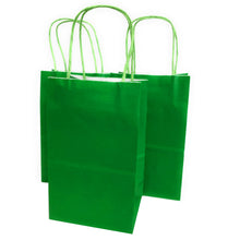 Load image into Gallery viewer, kelkaa Party Kraft Paper Bags - Green (5.25x3.5x8.5&quot;)