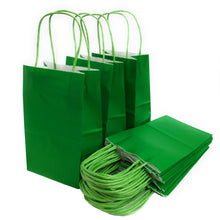 Load image into Gallery viewer, kelkaa Party Kraft Paper Bags - Green (5.25x3.5x8.5&quot;)