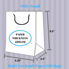 Load image into Gallery viewer, kelkaa Party Kraft Paper Bags - Light Blue (5.25x3.5x8.5&quot;)