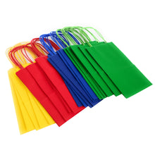 Load image into Gallery viewer, kelkaa Party Kraft Paper Bags - Primary Assorted Colors (5.25x3.5x8.5&quot;)