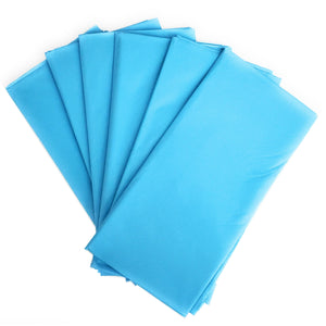 kelkaa 6 Pack Plastic Table Cover for Any Party Theme - 54" x 108" (Turquoises Blue)