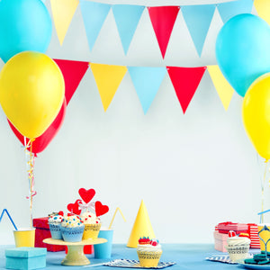 kelkaa 6 Pack Plastic Table Cover for Any Party Theme - 54" x 108" (Turquoises Blue)