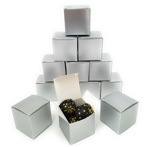 kelkaa Party Kraft Boxes -  Silver (2x2x2")