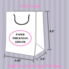 Load image into Gallery viewer, kelkaa Party Kraft Paper Bags - Light Pink (5.25x3.5x8.5&quot;)