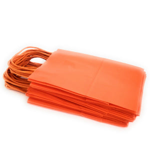 kelkaa Party Kraft Paper Bags - Orange (5.25x3.5x8.5")