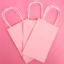 Load image into Gallery viewer, kelkaa Party Kraft Paper Bags - Light Pink (5.25x3.5x8.5&quot;)