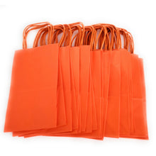 Load image into Gallery viewer, kelkaa Party Kraft Paper Bags - Orange (5.25x3.5x8.5&quot;)