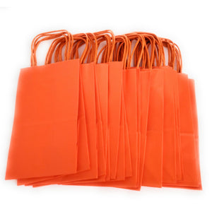 kelkaa Party Kraft Paper Bags - Orange (5.25x3.5x8.5")