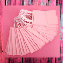 Load image into Gallery viewer, kelkaa Party Kraft Paper Bags - Light Pink (5.25x3.5x8.5&quot;)
