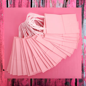 kelkaa Party Kraft Paper Bags - Light Pink (5.25x3.5x8.5")