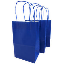 Load image into Gallery viewer, kelkaa Party Kraft Paper Bags - Royal Blue (5.25x3.5x8.5&quot;)