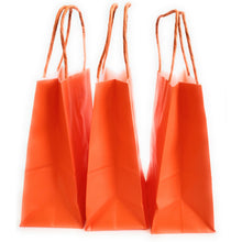 Load image into Gallery viewer, kelkaa Party Kraft Paper Bags - Orange (5.25x3.5x8.5&quot;)