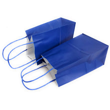 Load image into Gallery viewer, kelkaa Party Kraft Paper Bags - Royal Blue (5.25x3.5x8.5&quot;)