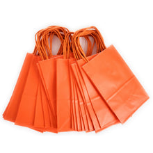 Load image into Gallery viewer, kelkaa Party Kraft Paper Bags - Orange (5.25x3.5x8.5&quot;)