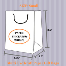 Load image into Gallery viewer, kelkaa Party Kraft Paper Bags - Orange (5.25x3.5x8.5&quot;)
