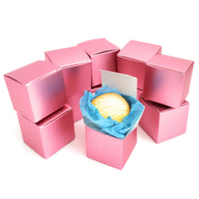 Load image into Gallery viewer, kelkaa Party Kraft Boxes - Pink Metallic (2x2x2&quot;)