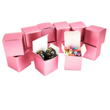 Load image into Gallery viewer, kelkaa Party Kraft Boxes - Pink Metallic (2x2x2&quot;)