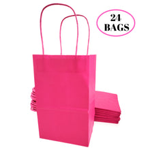 Load image into Gallery viewer, kelkaa Kraft Party Paper Bags - Magenta (5.25x3.5x8.5&quot;)