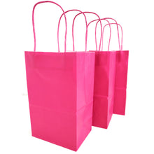 Load image into Gallery viewer, kelkaa Kraft Party Paper Bags - Magenta (5.25x3.5x8.5&quot;)