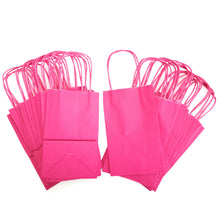 Load image into Gallery viewer, kelkaa Kraft Party Paper Bags - Magenta (5.25x3.5x8.5&quot;)