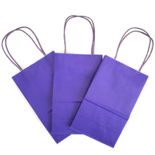 Load image into Gallery viewer, kelkaa Kraft Party Paper Bags - Purple (5.25x3.5x8.5&quot;)