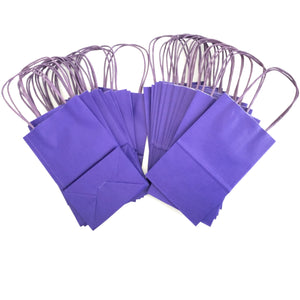 kelkaa Kraft Party Paper Bags - Purple (5.25x3.5x8.5")