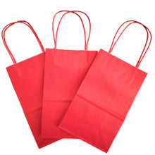 Load image into Gallery viewer, kelkaa Kraft Party Paper Bags - Red (5.25x3.5x8.5&quot;)